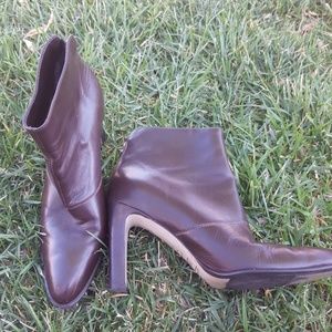 Leather Bakers Booties